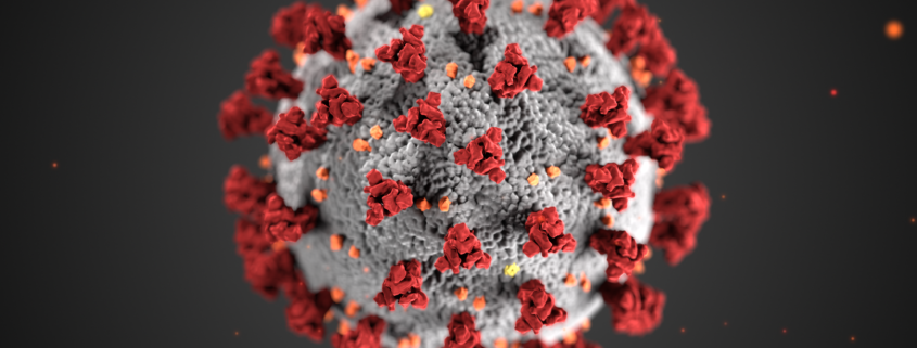 COVID virus molecule image